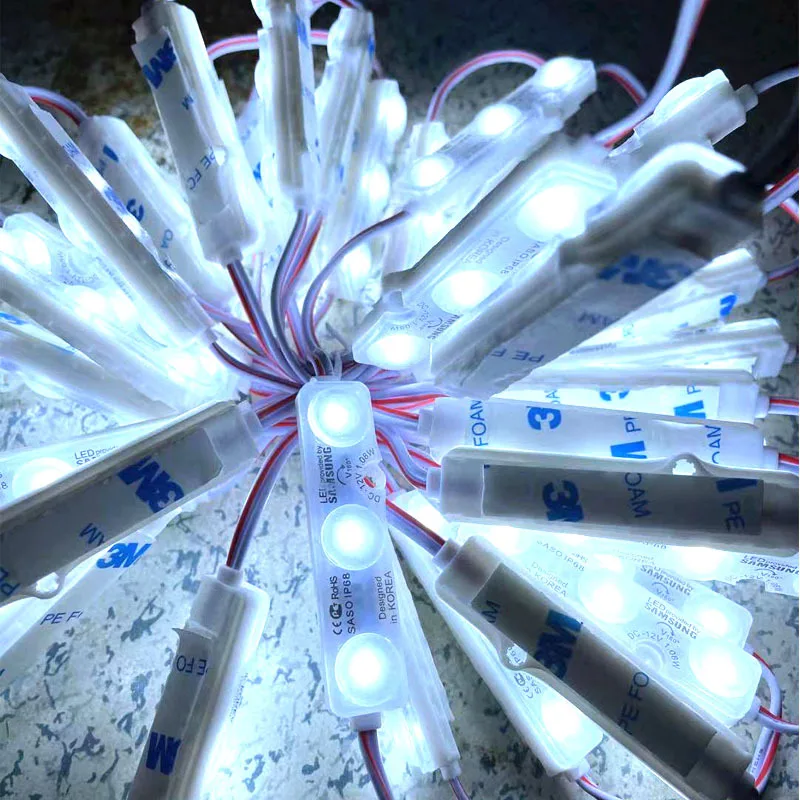 12V IP68 LED Module Lighting Waterproof White Warm White Led Modules Ultra Bright Sign Strip Backlight