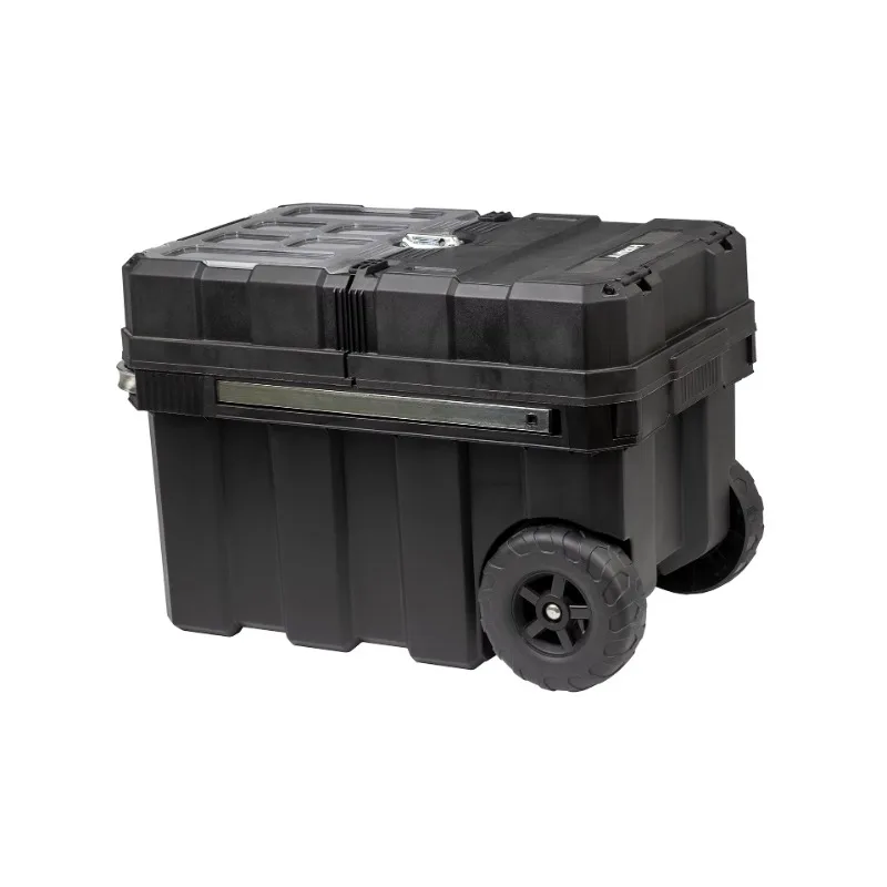 

HART 24in Rolling Tool Box, Portable Black Resin Toolbox