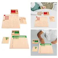 Montessori Math Boards Educational Toy Table Board Game Homeschool Preschool Wooden Math Learning Materials for Children Kids 1