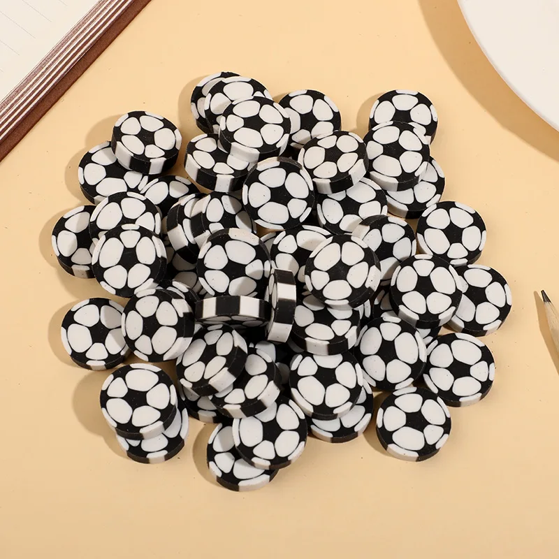 10/20 Stück Fußballförmige Mini-Radiergummis für Kinder, Fußball-Geburtstagsparty-Geschenke, Piñata-Füller, Geschenktüten, Schulbelohnungen, 2,4 cm – Detail 4