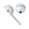 1PCS 100mm Stainless Steel 180 Protractor Angle Meter Measuring Ruler Rotary Mechanic Tool Ruler Protractor 4