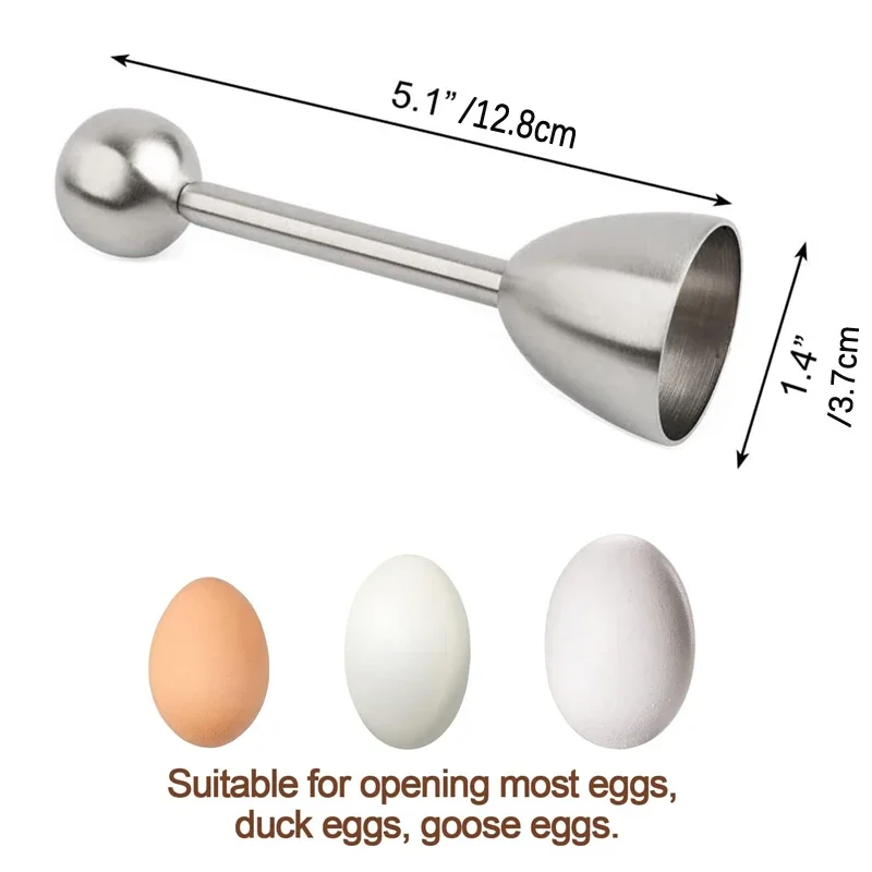 Stainless Steel Egg Cracker Topper Eggshell Cutter Egg Cracker Opener Shell Separator Remover Cutting Tools Kitchen Tools