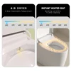 Smart Toilet with Bidet Built In, Foot Sensor Operation, Elongated Tankless Toilet with Automatic Flush, One-piece toilet heated 5