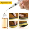 Glue Applicator Syringe with Blunt Tip Needle and Cap, for Liquid, Glue, Ink, Perfume, Lip Gloss Making 4