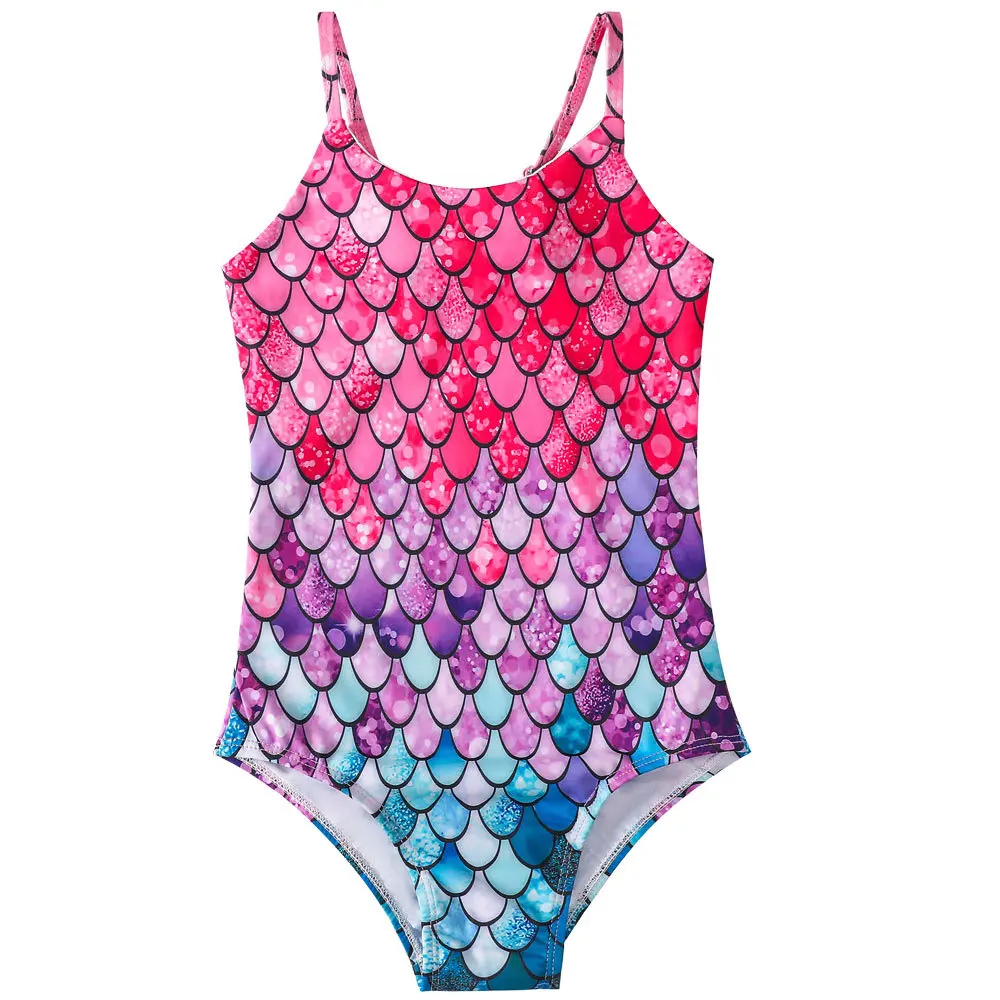 

2024 One Piece Baby Girls Swimwear Outdoor Sport Children Bathing Clothes Suspender Kids Swimsuit Summer Clothes