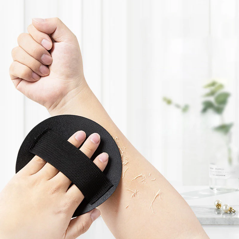 Black Body Exfoliating Bath Scrubbing Shower Brush Dead Skin Remover Bathing Tools Circular Painless Bath Towel body scrub body scrub glove