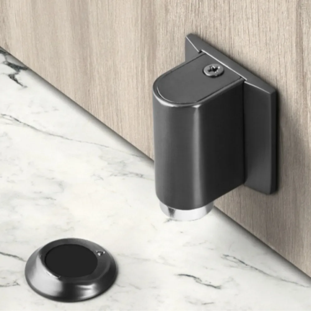 Self-Adhesive Magnetic Door Stopper Heavy Duty Space Saving Door Buffer Strong Hold Anti-Collision Door Catch Office Use