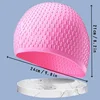 Unisex Silicone Swimming Cap Large Bathing Caps for Long Hair Professional Waterproof Ear Protection Provides High Elasticity 3