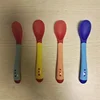 1pc Safety Silicone Temperature Sensing Spoon for Baby Toddler Self Feeding Spoon Test Food Temperature Infant Flatware Spoons 3