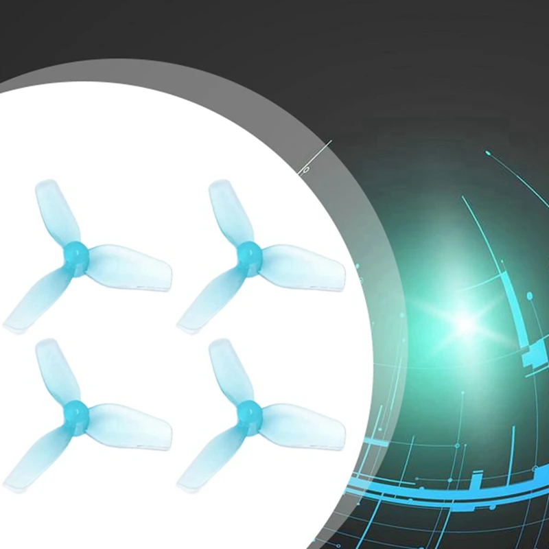 2Pairs 31Mm 3-Blade PC Propeller Lightweight Prop 1.0Mm Shaft For Meteor65 Meteor65pro Air65 Quadcopter