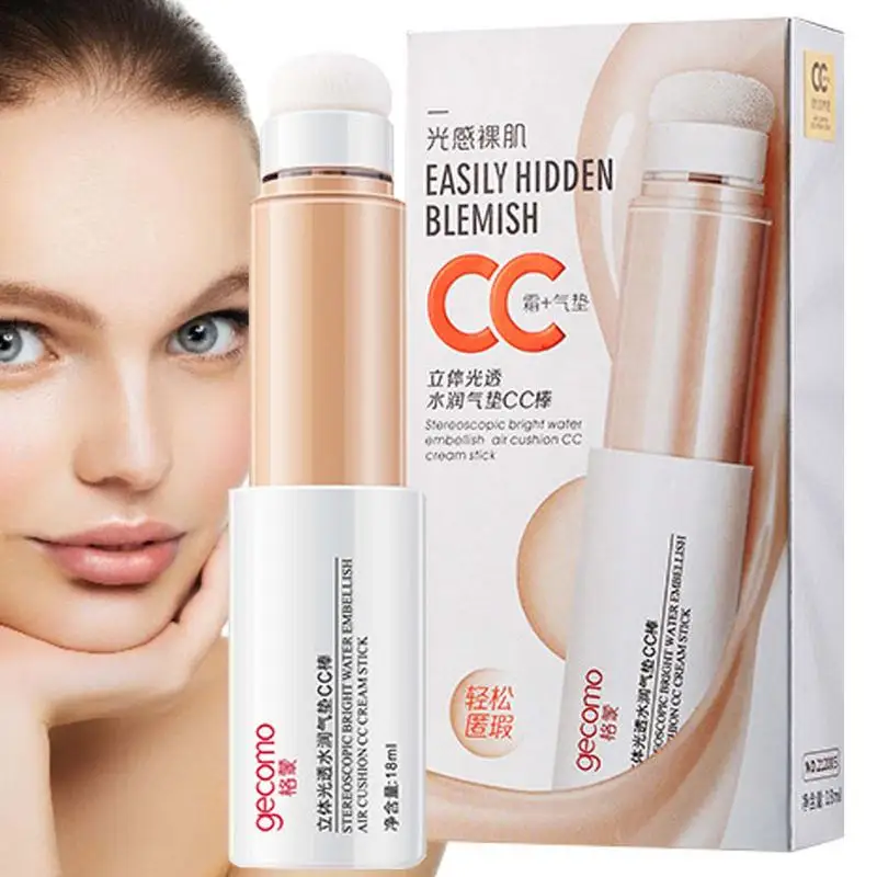 

Sdotter Air Cushion CC Stick Concealer Stick For Base Makeup Full Coverage Waterproof Air Cushion Cream Foundation Makeup Concea