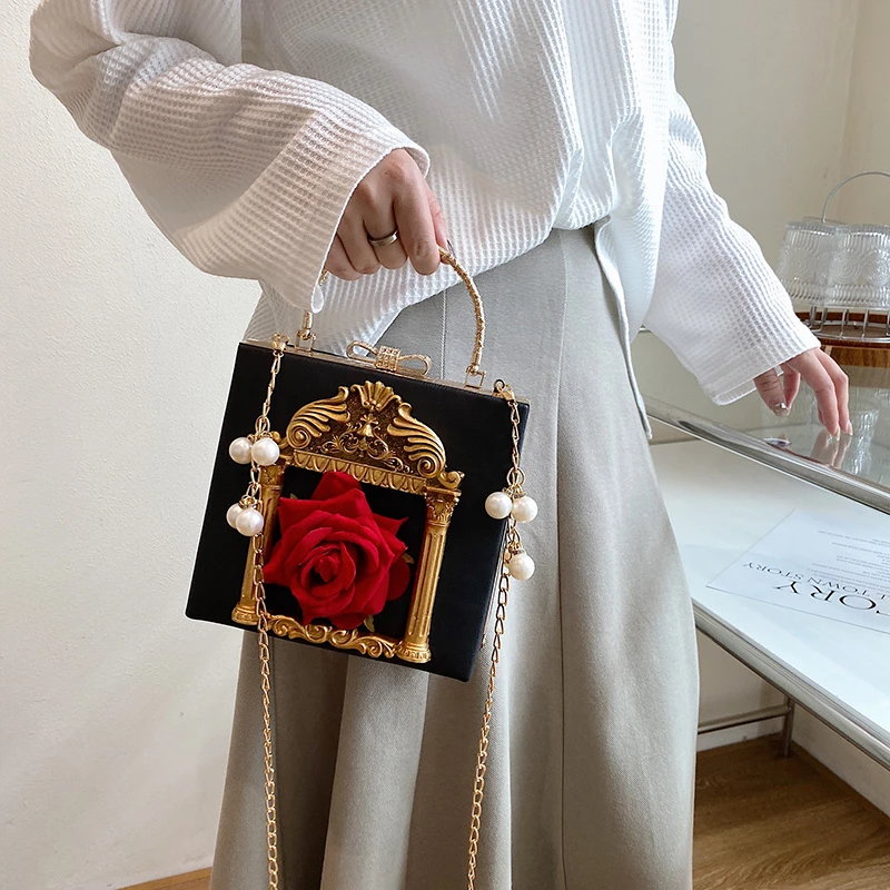 Engel Abend Tasche Designer Frauen Clutch Tasche Clip Handtasche Geldbörse für Hochzeit Kette Luxus Marke Schulter Mini Tasche Vintage Handtasche – Detail 23