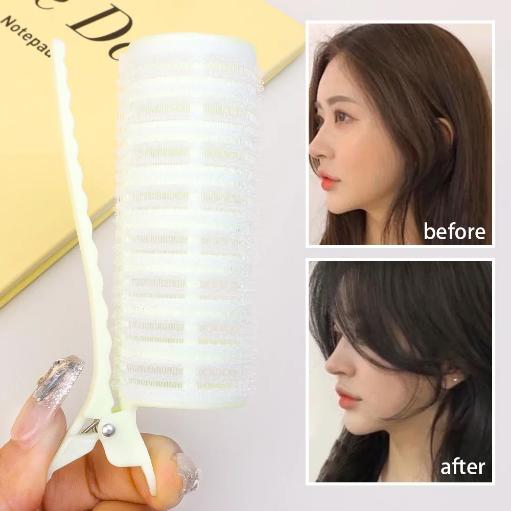 Lazy Self-adhesive Hair Roller DIY Hair Fluffy Air Bangs Curling Styling Tool for Women Rollers Plastic No Heat Bang Volume