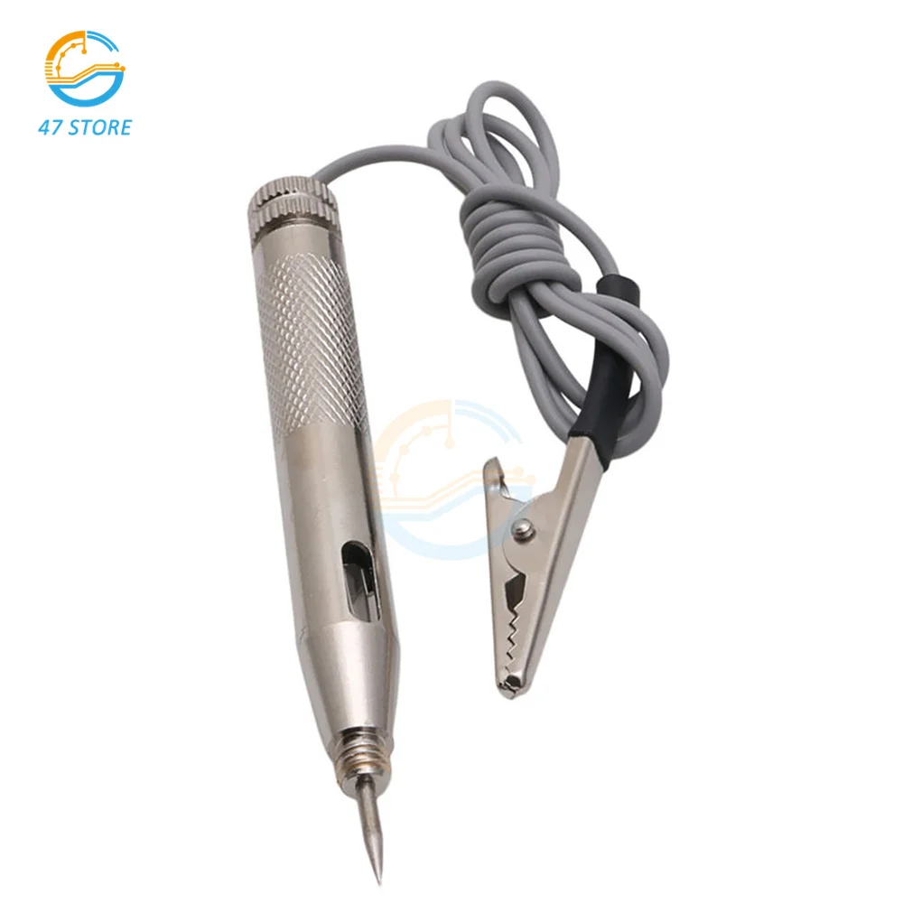 DC 6V-24V 12V Car Light Circuit Tester Probe Light System Test Probe Lamp Auto Light Lamp Voltage Test Pen Detector Copper