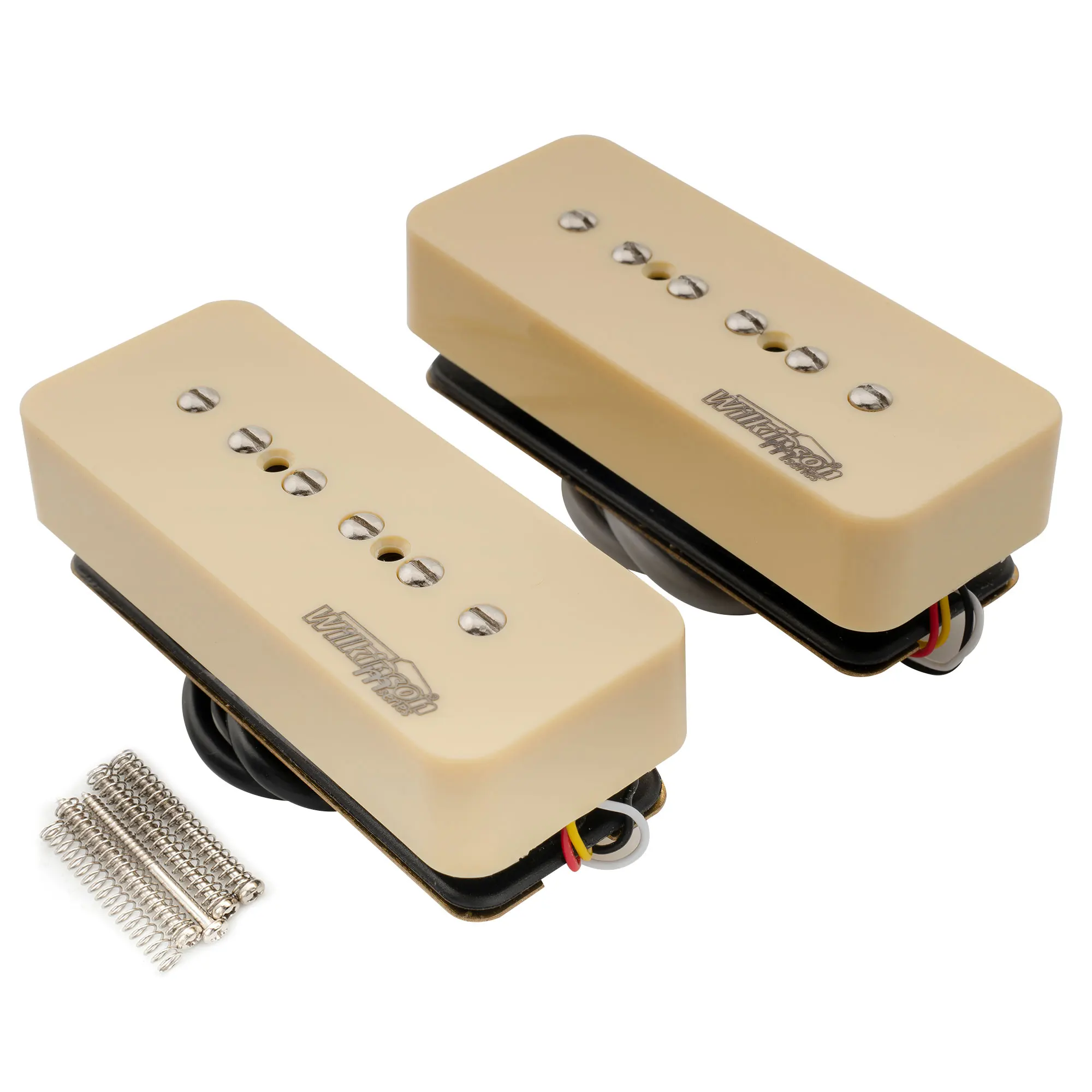 Wilkinson M Series Stacked P90 Soapbar Keramik-Einzelspulen-Tonabnehmer in Humbucker-Größe, Halssteg-Tonabnehmer für SG LP-E-Gitarre – Detail 18
