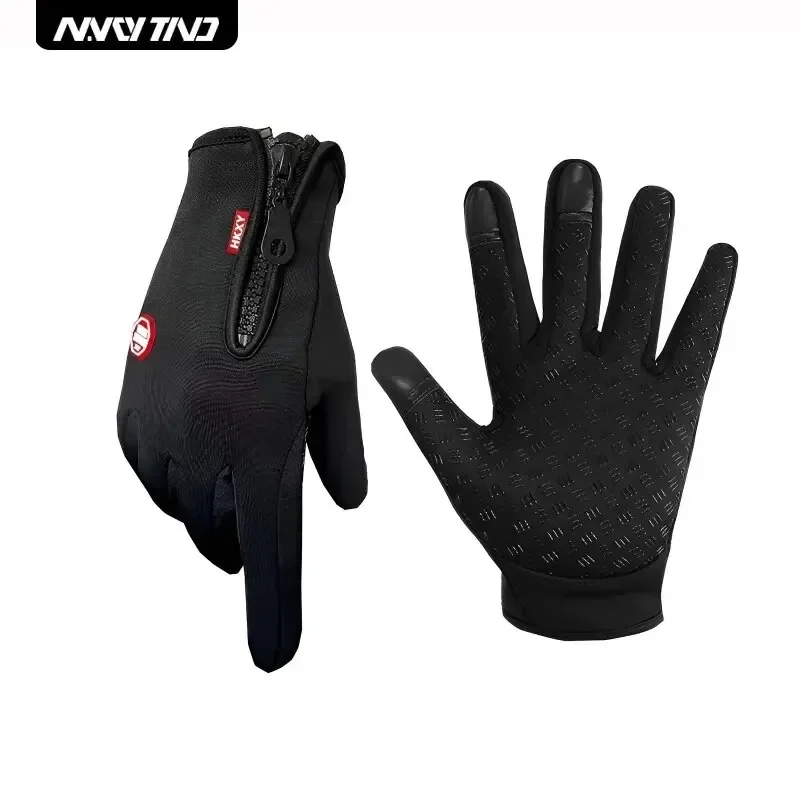 Ski gloves Grab Velvet Touch Screen Autumn and Winter Warm Plus Velvet Cold Proof Waterproof Outdoor Riding