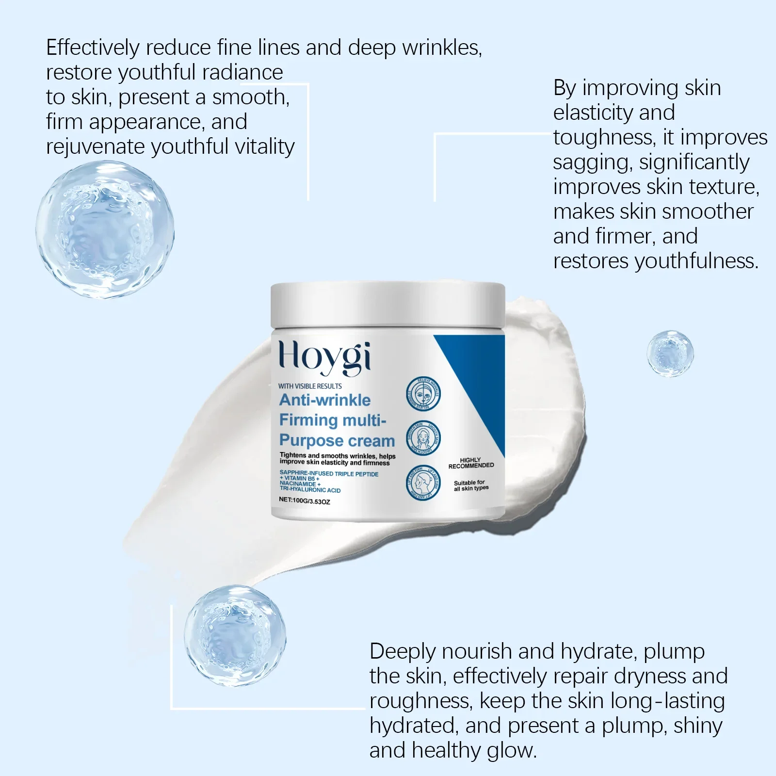 Body Firming Cream Improve Dullness Sagging Skin Refresh Tighten Repair Dryness Hydrate Fade Fine Line Moisturizing Body Lotion 4