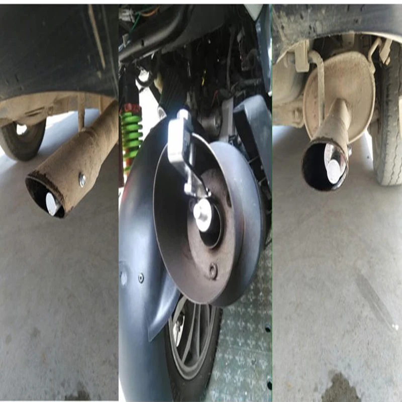 Motorbike Car Exhaust Fake Turbo Whistle Pipe Sound Muffler Blow Off Valve Universal Simulator Whistler