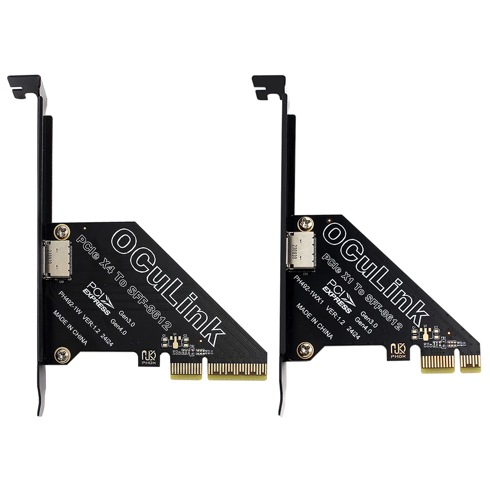 PCIe To SFF 8611&8612 Adapter Card PCI Express To SFF-8612 Expansion Card Adapter PCle4.0 PCIE External Oculink SFF-8612 Adapter
