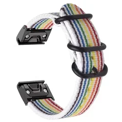 Quickfit Nylon Watch Strap - 22mm/26mm Sport Band Replacement - 26MM (Colorful)
