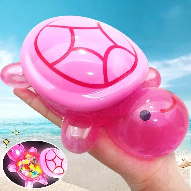 17cm Cute Cartoon Luminous Turtle Storage Box Home Decor Resin Crafts Glowing Small Turtle Toy Storage Case Ornaments Decoration