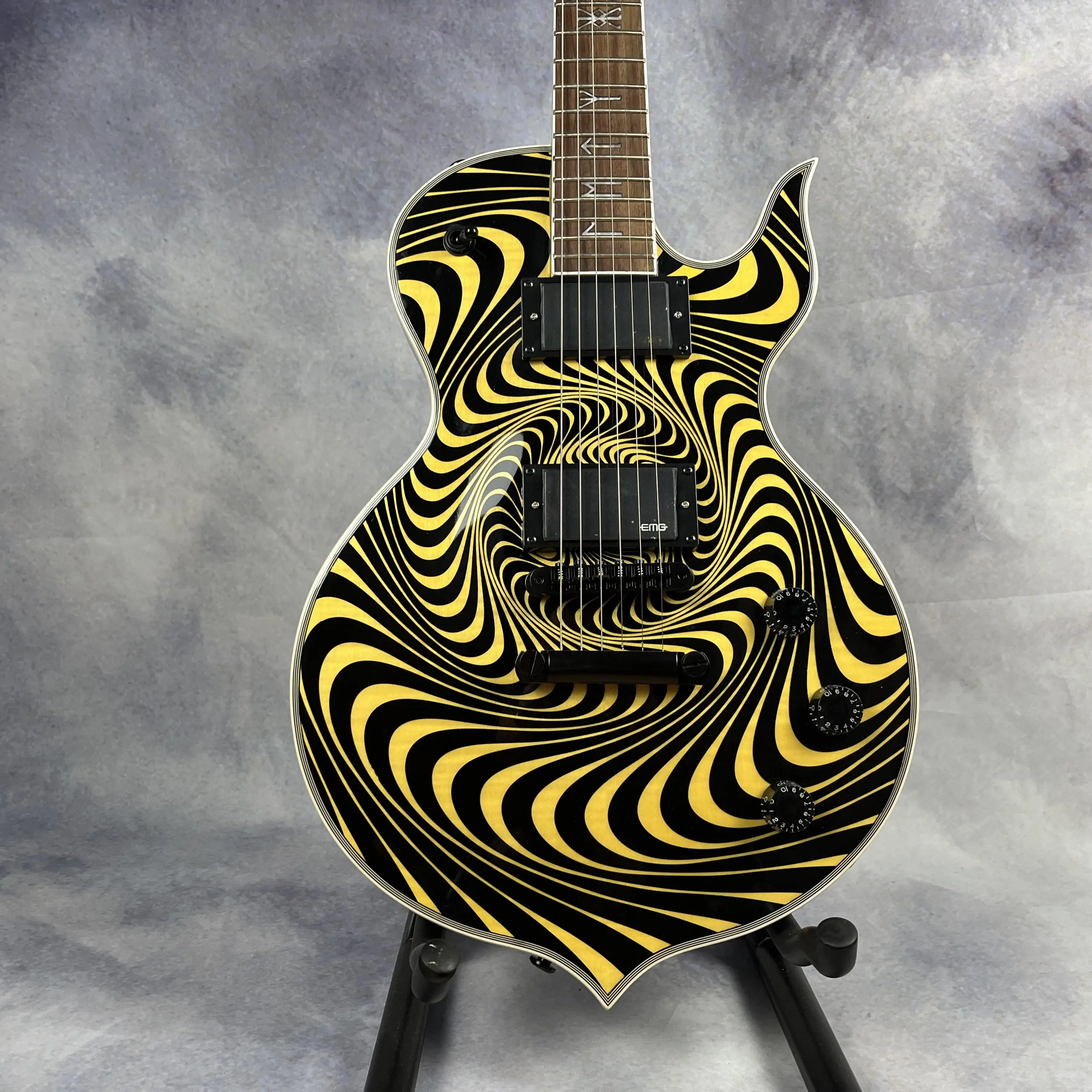 

Высококачественная электрическая гитара Zakk Wylde с твердым корпусом, фингерборд из палисандра, гитара ручной работы