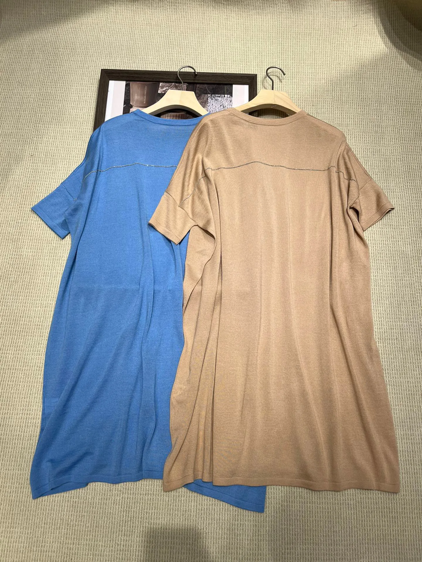 

Beads embellished summer silk jersey dress