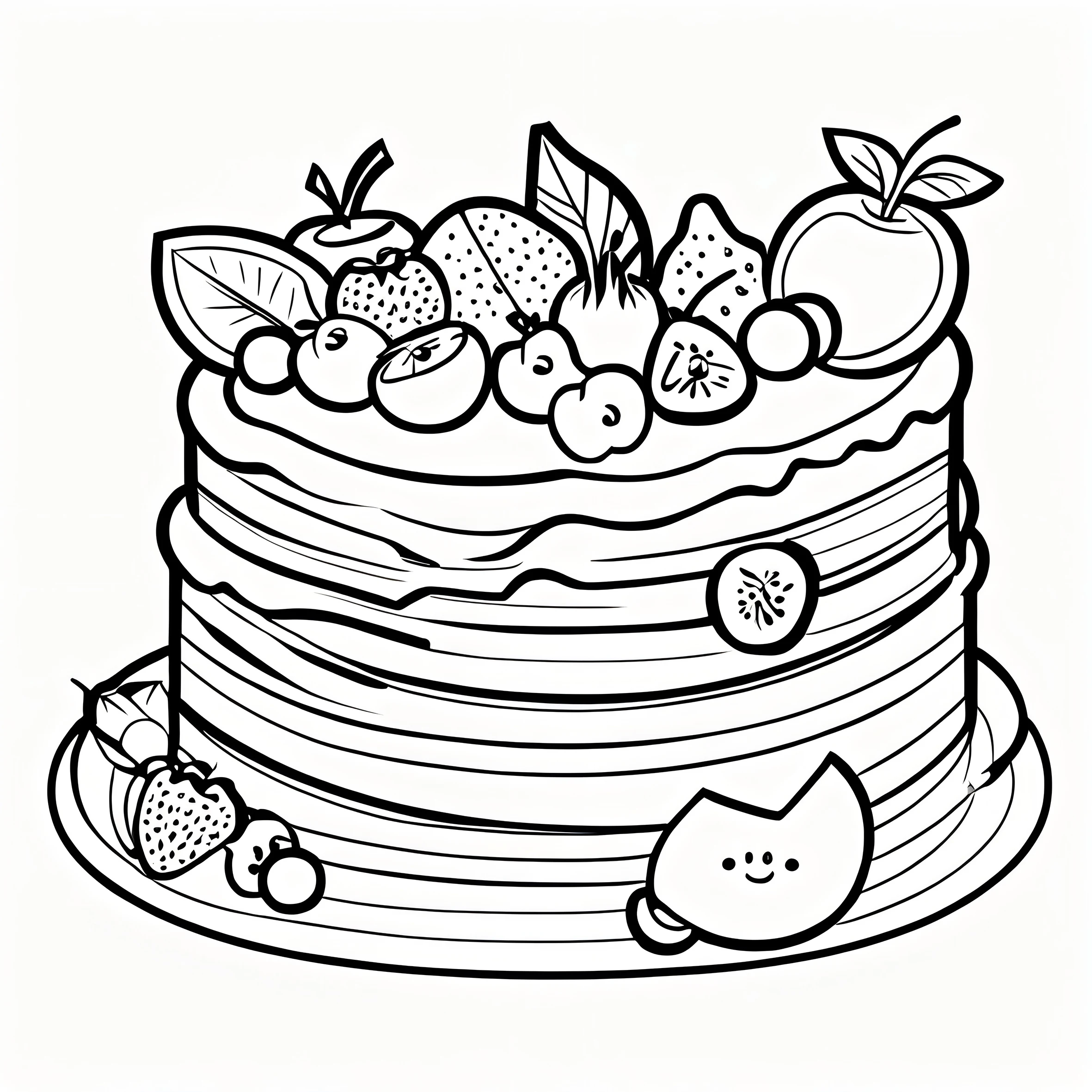 CAKE SHOP Bold-easy Patterns Coloring Book for Adults Cute Drawing Book Perfect Gift for Party and Birthday 4