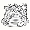 CAKE SHOP Bold-easy Patterns Coloring Book for Adults Cute Drawing Book Perfect Gift for Party and Birthday 4