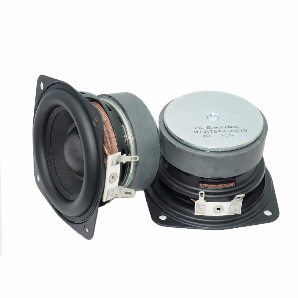Compact 3-Inch High-Performance Subwoofer Speaker - 15W, 4 Ohm, Bass-Enhanced Dual Magnetic Speaker for DIY Home Audio