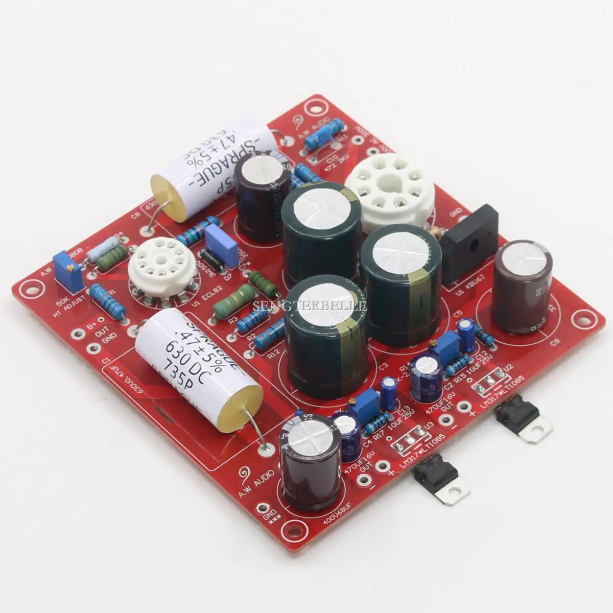 Hifi Mk2 Ecl82 + 6 X5 Tubo Scheda Di Alimentazione Fai Da Te Regolare Psu Per M2 Preamp / L3 Phono