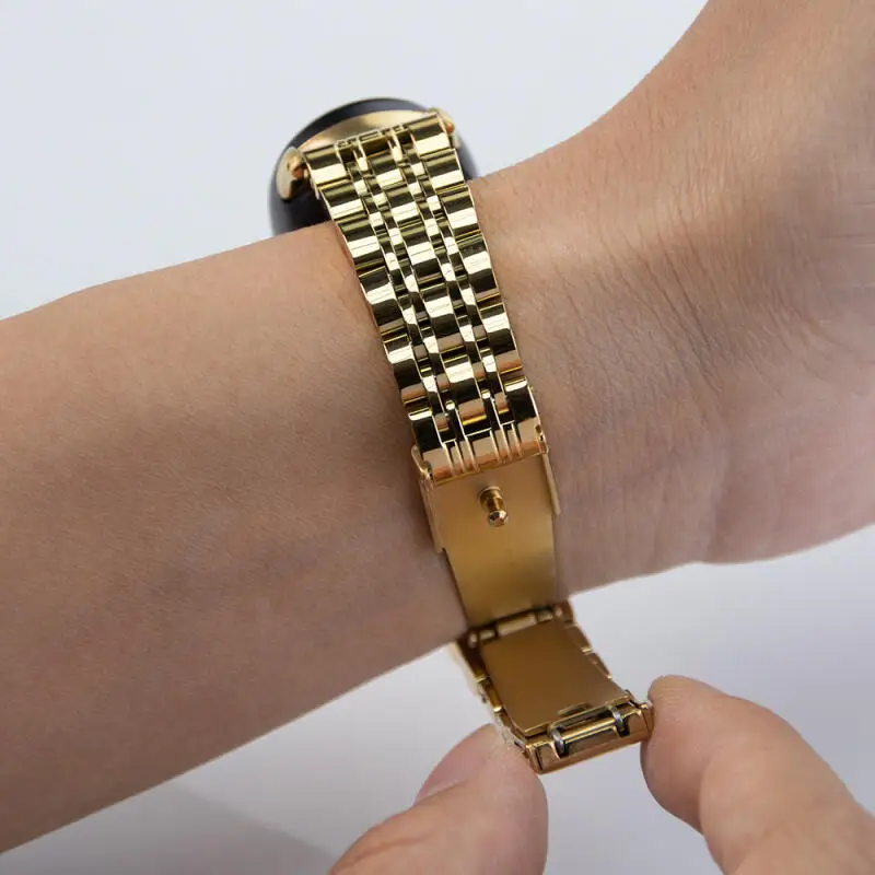 Elegant Stainless Steel Watch Strap - Premium Metal Bracelet Strap