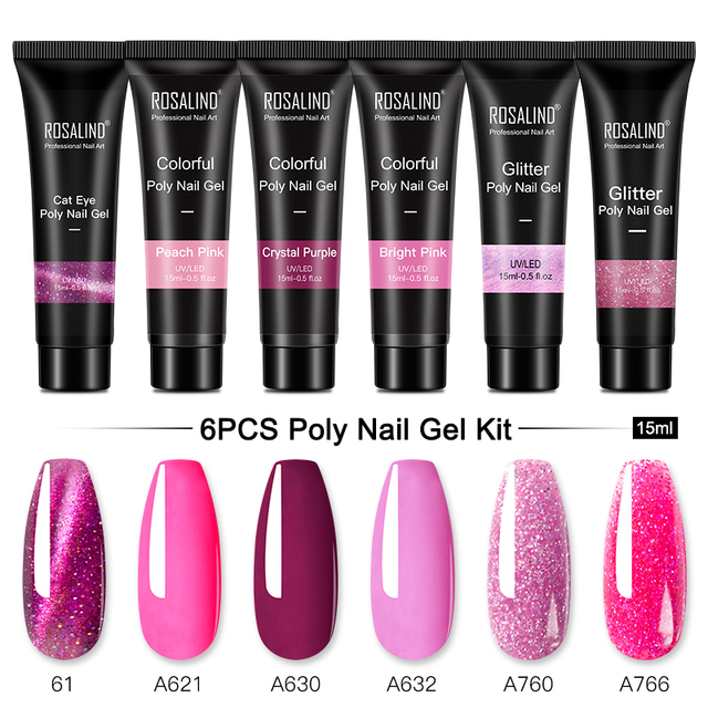 Poly Nail Gel Set For Nails Extension 15ml Gel Polish Semi Permanent Vernish Base Top Coat Gel Varnish Gel Nail Polish
