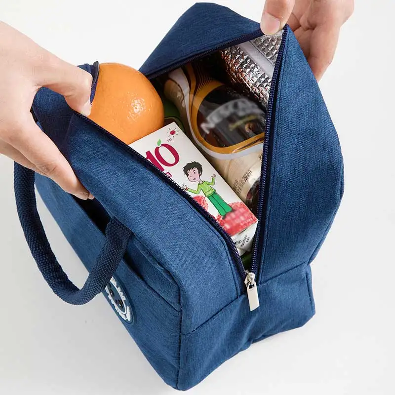 Handheld Insulated Waterproof Fresh Aluminium Foil Bento Bag Student Travel Home Storage