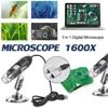 Adjustable 1600X 2MP 1080P 8 LED Digital Microscope Type-C/Micro USB Magnifier Electronic Stereo USB Endoscope For Phone PC 4