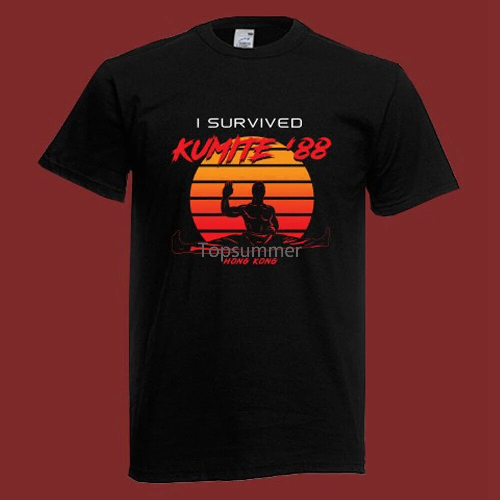 

Bloodsport I Survived Kumite '88 Movie Men'S Black T-Shirt Size S-5Xl