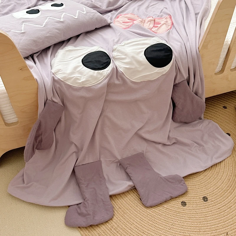 Baby Quilt Cover Cotton Soft Comfortable Breathable Children's Single Quilt Anti-dirty Protective Cover Cartoon Printing Bedding