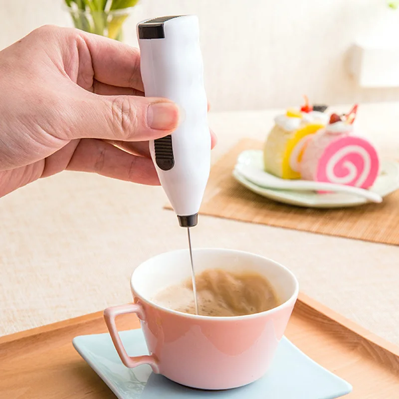 Electric Milk Frother Kitchen Drink Foamer Whisk Mixer Stirrer Coffee  Cappuccino Creamer Whisk Frothy Manual Blend Whisker Egg - AliExpress