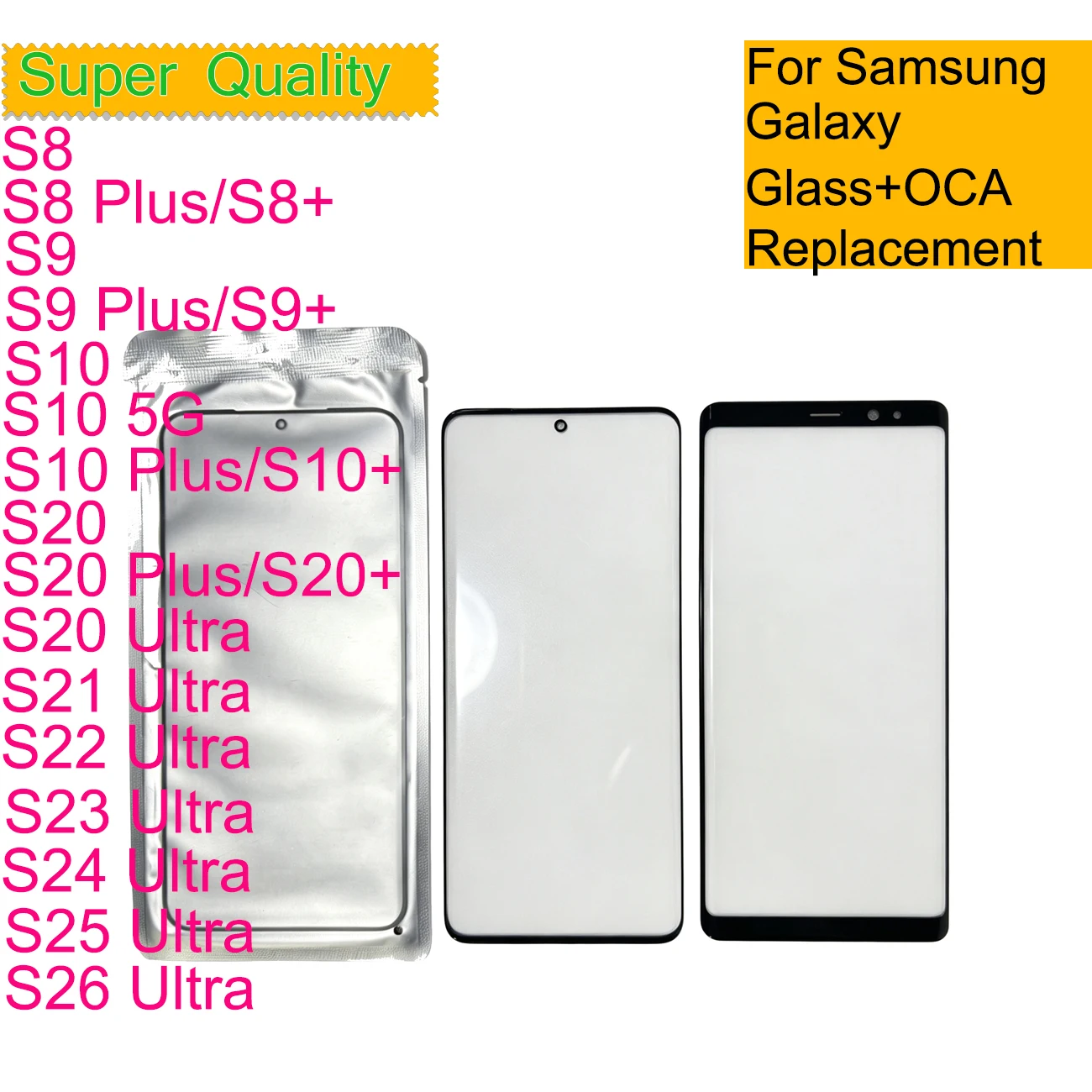 10-Pack Touch Screen Outer Glass with OCA