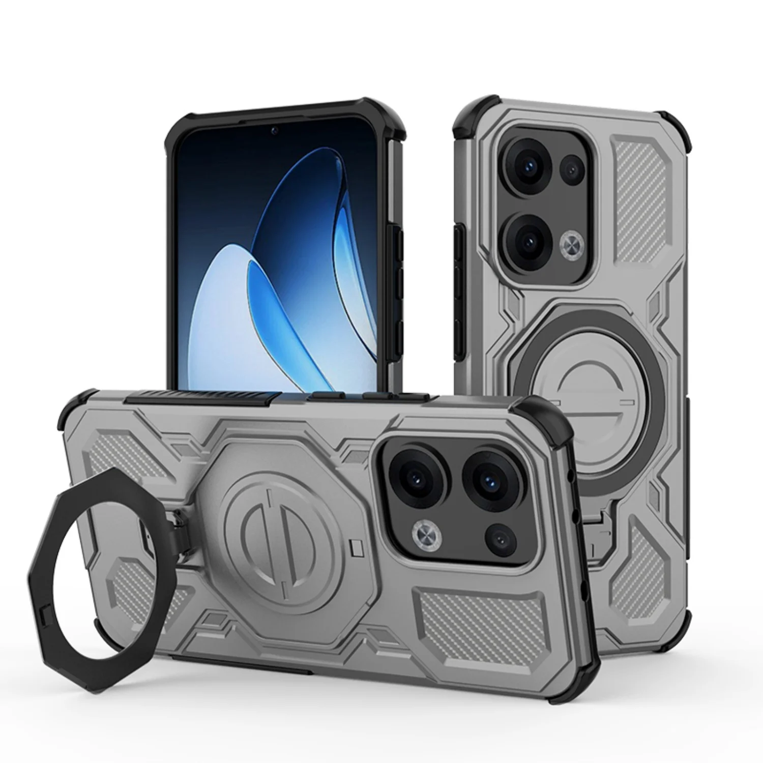 Anti-Drop Magnetic Mount Phone Case with Stand - Shell Cover
