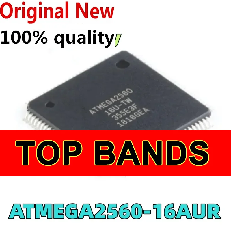 

NEW (2-5piece) 100% ATMEGA2560-16AUR 86 16MHz 8KB AVR FLASH 256KB TQFP-100 Chipset IC Chipset Original