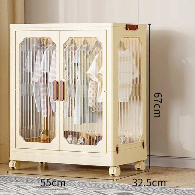 Sliding Door Kids Wardrobe Children's Clothes Cabinet Baby Closet Storage Toy Child Dress Room Wardrobes Cabinets Furniture