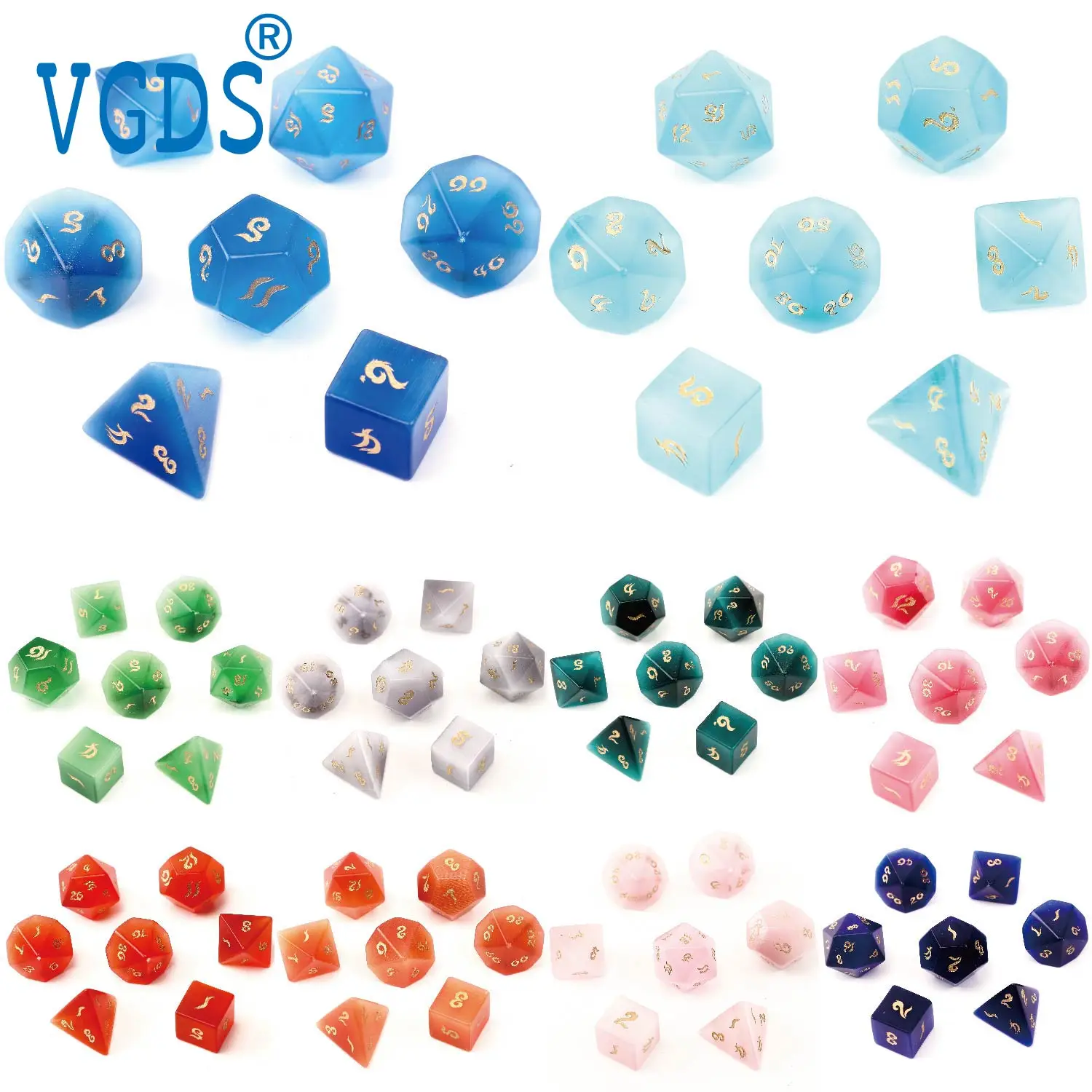 vgds-chiffres-graves-de-police-arial-flunicef-œil-de-chat-cristal-jeu-de-table-des-jeu-7-pieces-ensemble-d4-d6-d8-d10-d12-d20