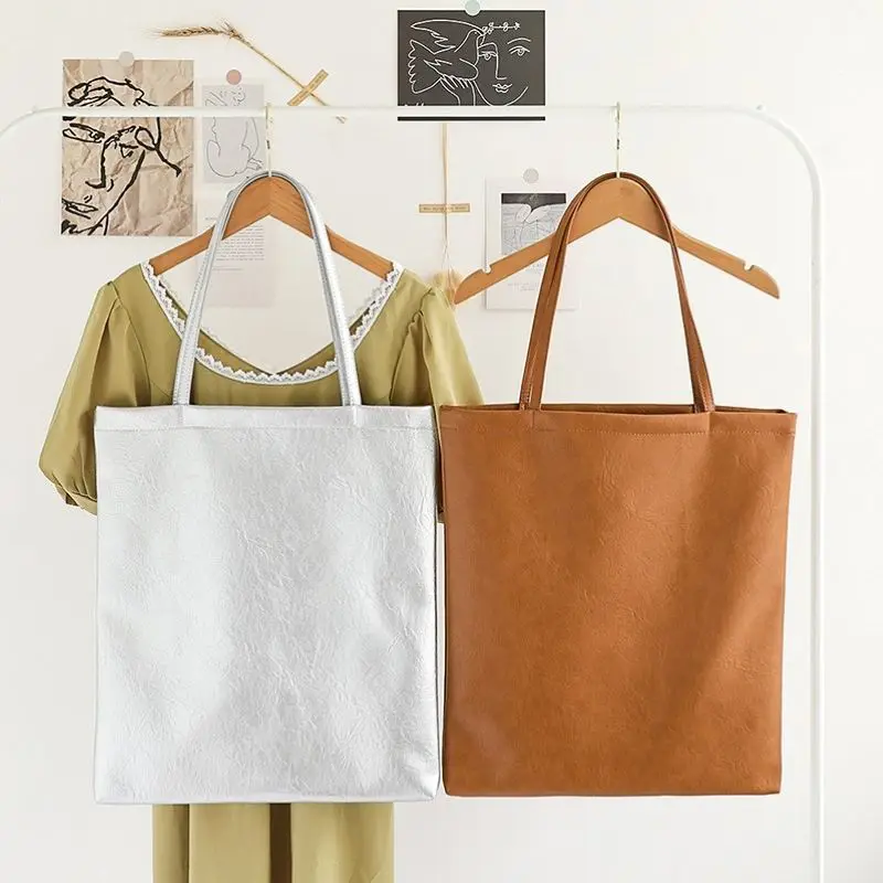 

MODITIN 2024 Летняя женская большая сумка-тоут повседневные Мягкие сумки через плечо простые шикарные сумки красивые цвета