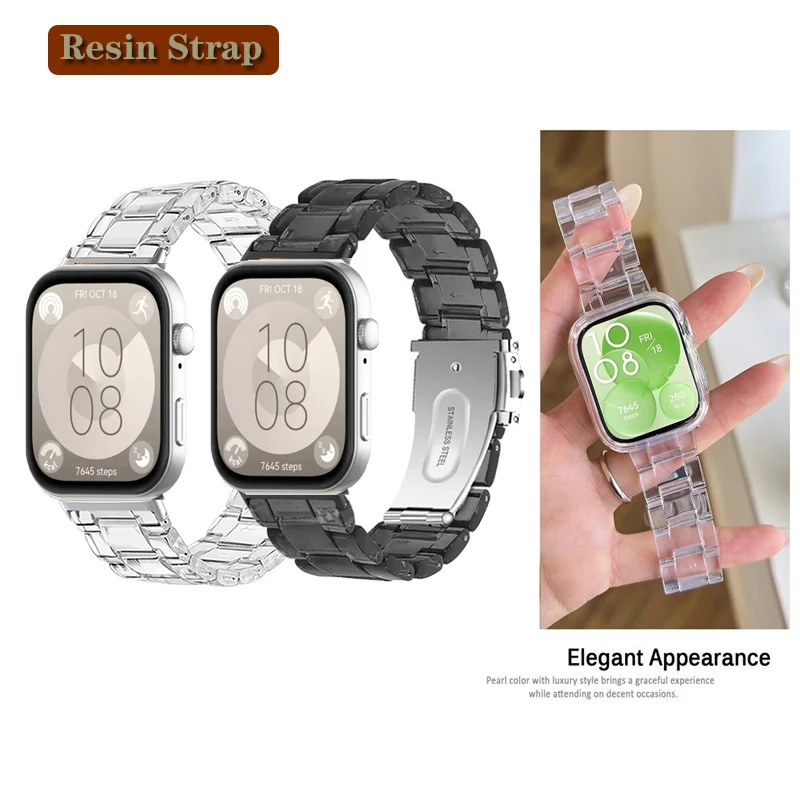 Transparent Resin Strap Band for Smartwatch – 2024 Edition