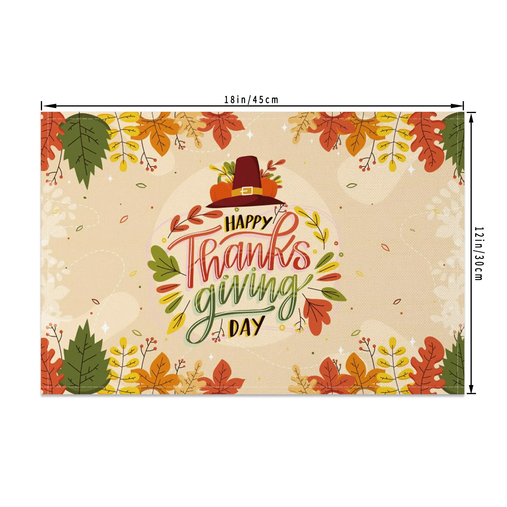 Thanksgiving Pumpkin Harvest Placemats 3