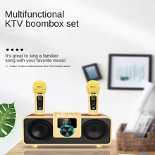 

SD309PIUS Wireless Portable Bluetooth Speaker Home Theater Karaoke Subwoofer with Display Speakers Dual Microphone Caixa De Som