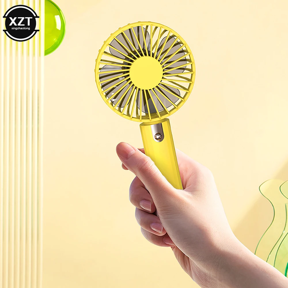 NEW Handheld Mini Fan Creative Desktop USB Charging Fan Office Outdoor Portable Electric Cooling Gift