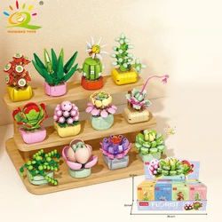 HUIQIBAO DIY Eternal Bouquet Building Blocks - Creative Floral Home Decor and Gift Set - NO BOX (38)