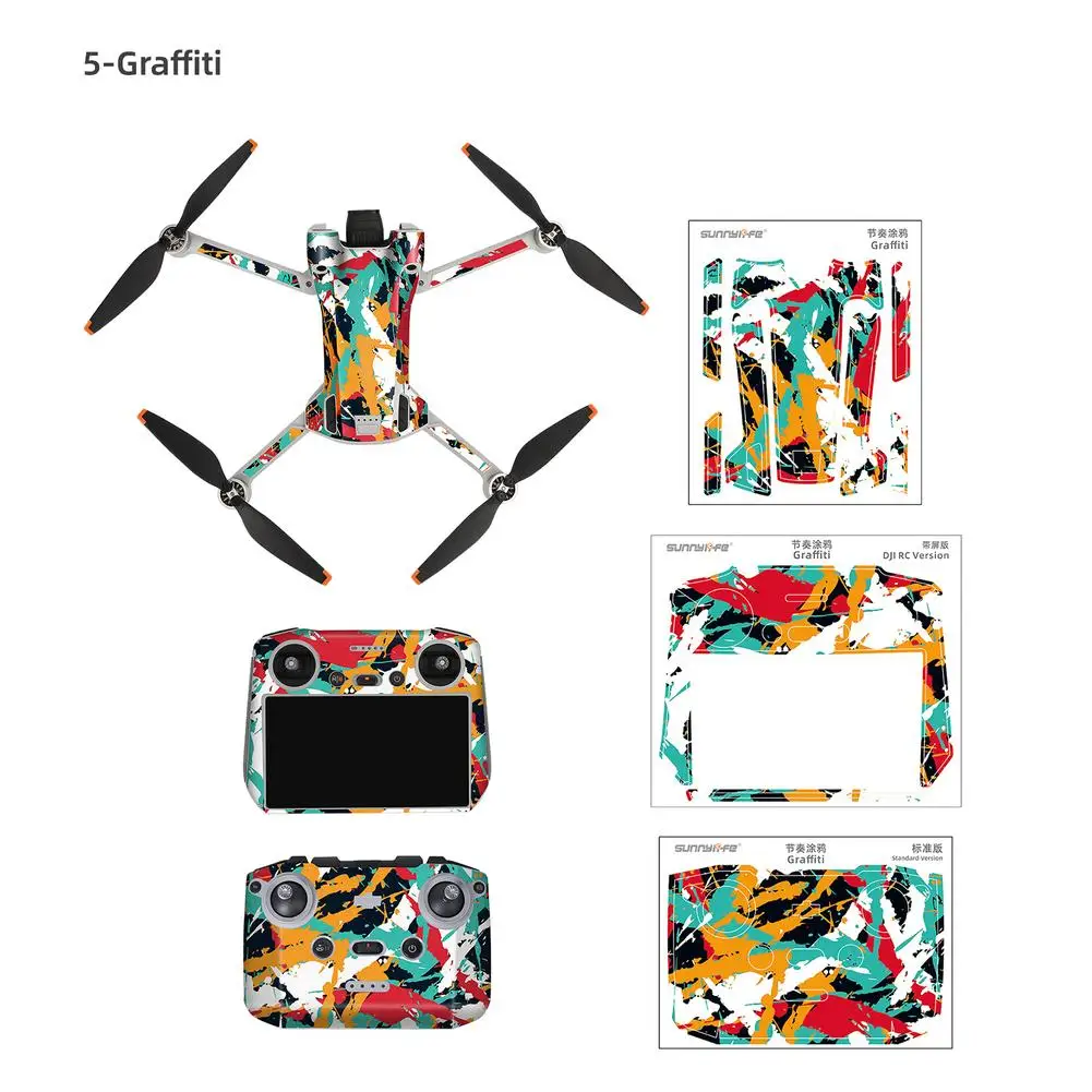 Protective Film Stickers Cratch-proof PVC Decals Compatible For Dji Mini 3 Pro Dji Rc/n1 Drone Body Remote Control Accessories